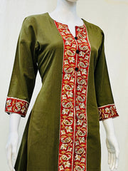 Khadi Cotton Flex Plain Kurti