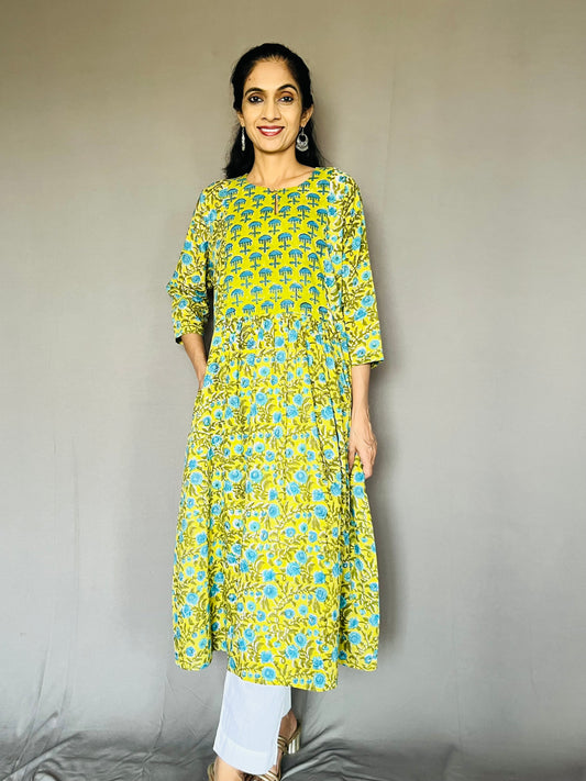 Sanganeri Print Kurti