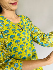 Sanganeri Print Kurti
