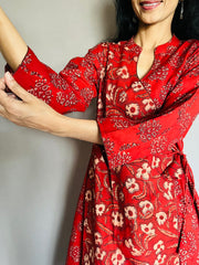 Ajrakh Printed Angarakha Kurti