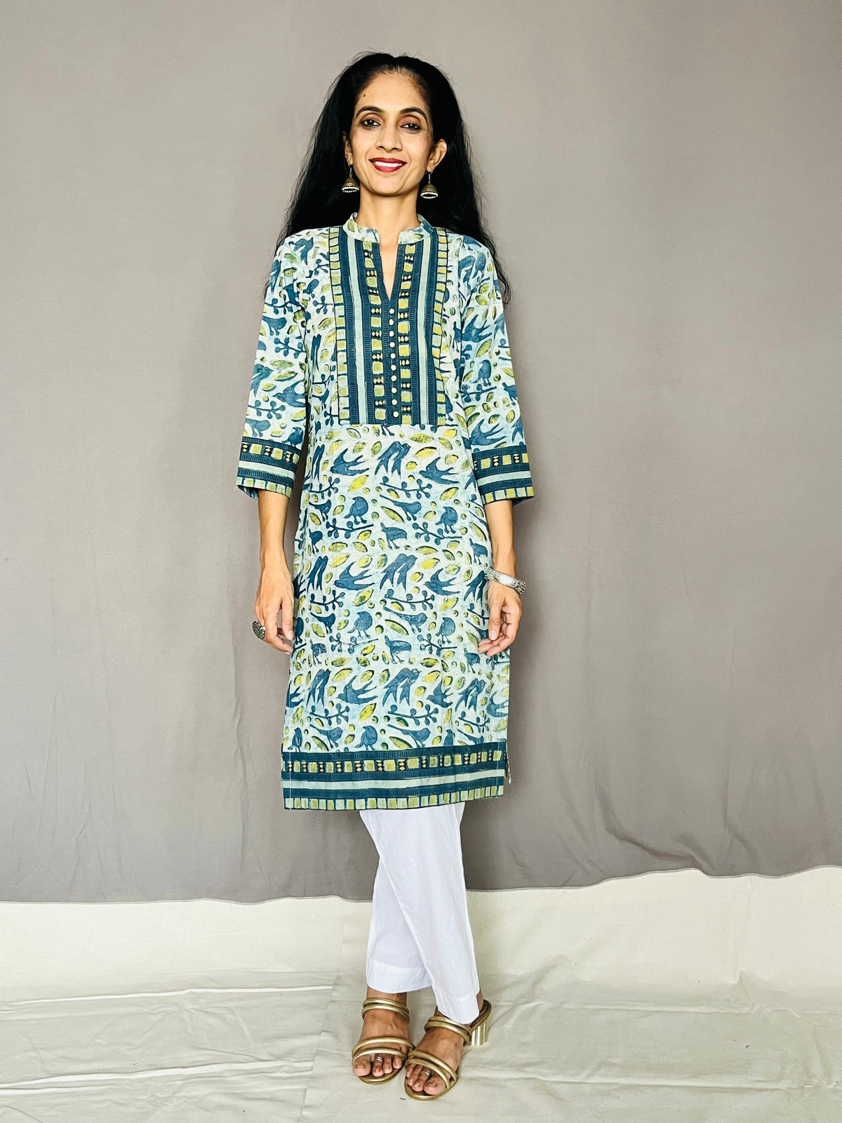 Ajrakh Dabo Printed Kurti