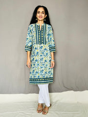 Ajrakh Dabo Printed Kurti