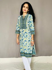 Ajrakh Dabo Printed Kurti