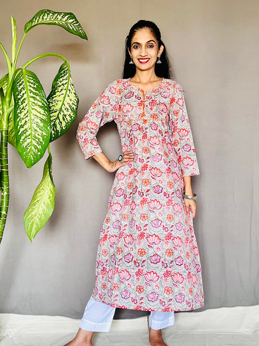 Sanganeri Print Kurti