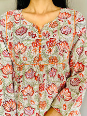 Sanganeri Print Kurti
