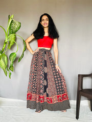 Ajrakh Printed Anarkali Skirt