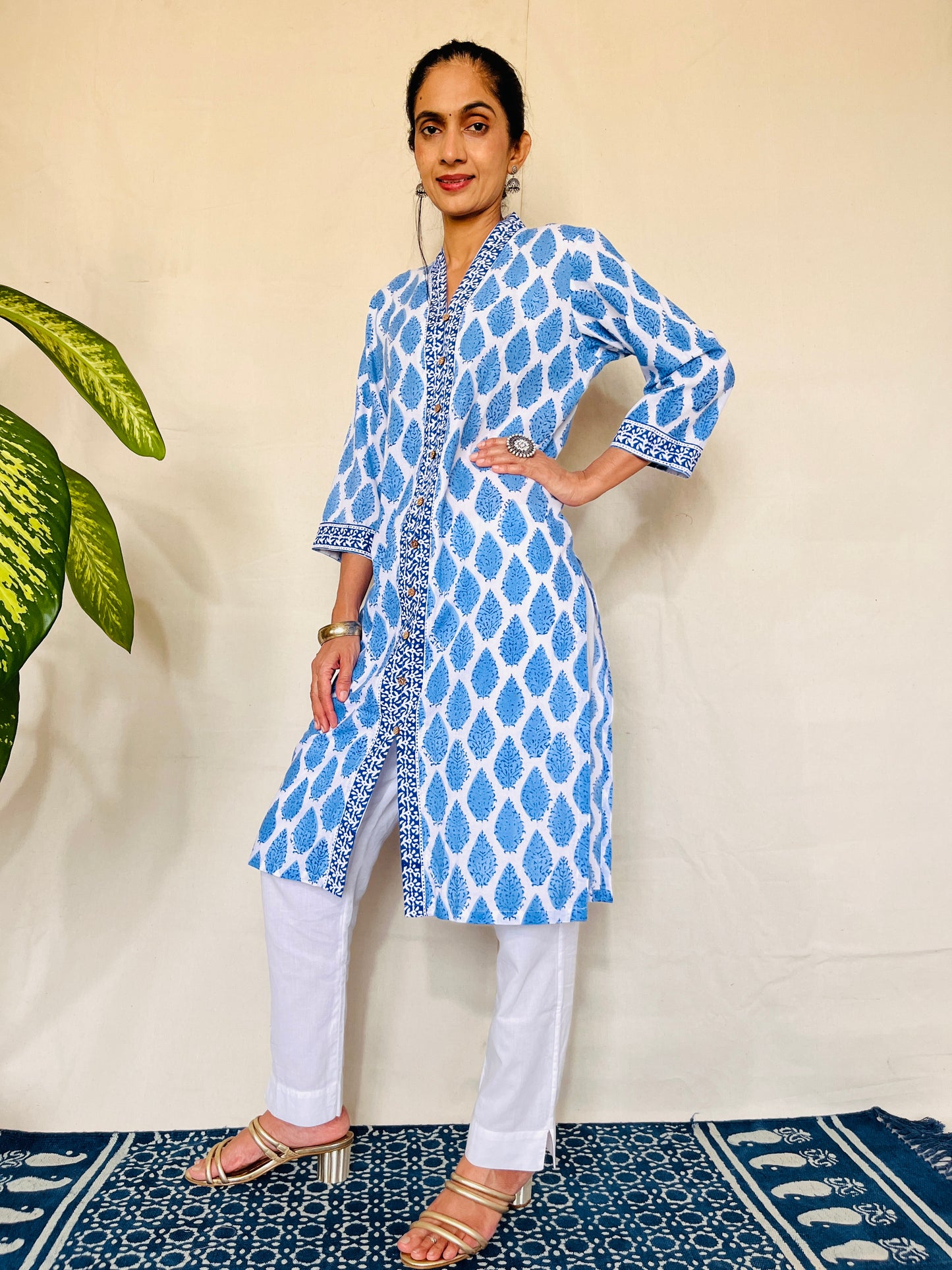 Sanganeri Print Kurti