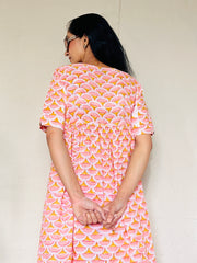 Block Printed Long Dress