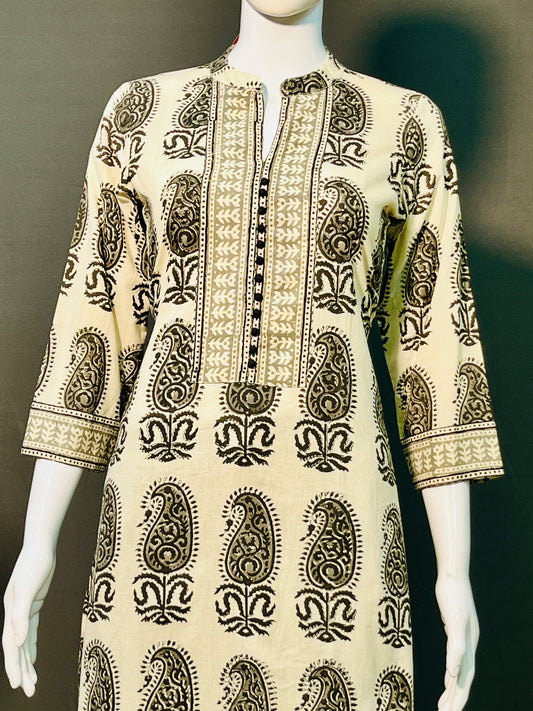 Kalamkari Hand Block Printed Kurti