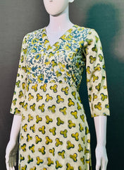 Ajrakh Dabo Printed Kurti