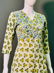 Ajrakh Dabo Printed Kurti