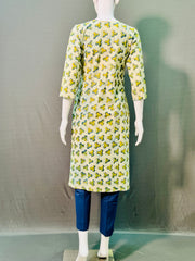 Ajrakh Dabo Printed Kurti