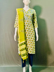 Ajrakh Dabo Printed Kurti