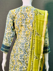 Ajrakh Dabo Printed Mul Cotton Kurti