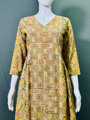 Kalamkari Hand Block Printed Kurti