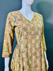 Kalamkari Hand Block Printed Kurti
