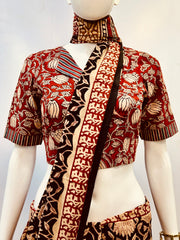Collared Kalamkari Blouse