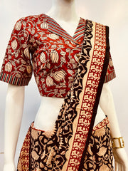 Collared Kalamkari Blouse