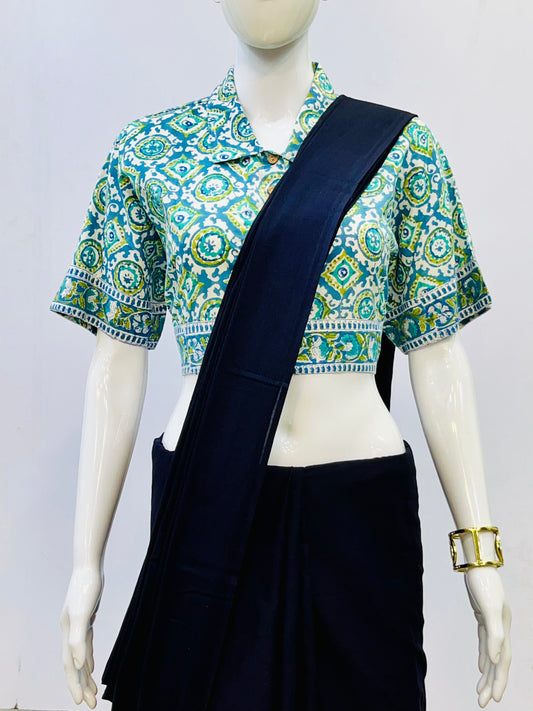 Kalamkri Collared Blouse