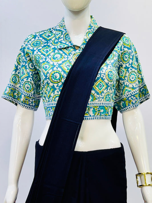 Kalamkri Collared Blouse