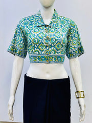 Kalamkri Collared Blouse